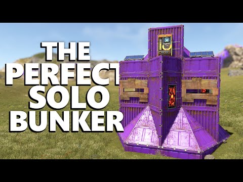 The BEST SOLO BUNKER BASE - Cheap & Easy SOLO BUNKER - Rust Base Designs