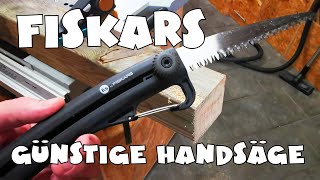 Fiskars Handsäge mit grober Zahnung 16cm