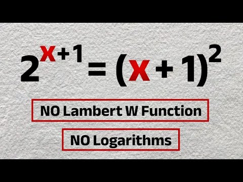 Math Olympiads | Viral Transcendental Equation | Can You Solve This Without Lambert W Function?