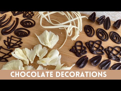 Chocolate decoration ideas without tempering! | Easy garnishes for home bakers 🍫🤎
