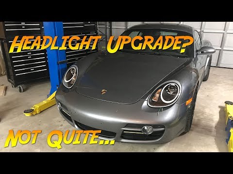 New Spyder Auto headlights for my Porsche Cayman