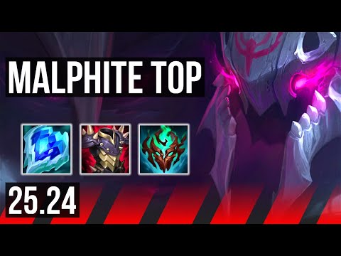 MALPHITE vs TRYNDAMERE (TOP) | 53K damage, Good KDA: 14/2/10 | KR Master | 25.24