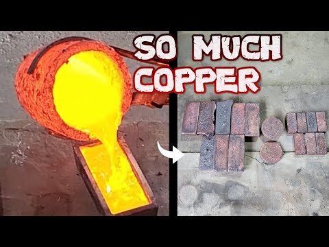 Melting 56 lbs. of Pure Copper From Scrap | Metal Casting