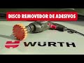 Miniatura vídeo do produto Disco Removedor Adesivos com Ranhuras - Wurth - 0585100 - Unitário