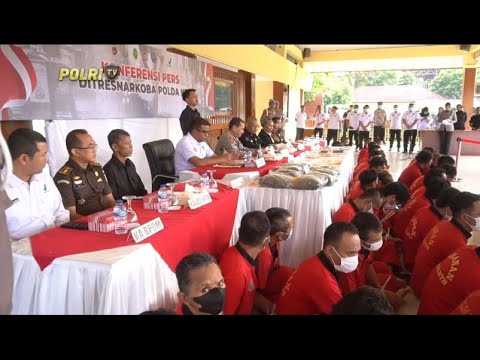 POLDA NTB RILIS KASUS NARKOBA