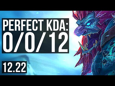 TRUNDLE & Jhin vs BRAUM & Caitlyn (SUP) | 0/0/12 | KR Master | 12.22