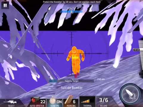 Kill Shot Bravo Region 13 Primary Mission 48 - Protect Friendlies 40 Secs. Dont Let Enemies Reach Em