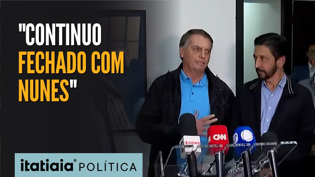 BOLSONARO DIZ 'ESTAR FECHADO COM NUNES' EM SP E CITA CONVERSA COM PABLO MARÇAL