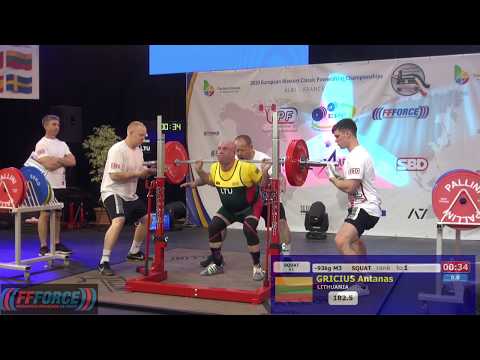European Masters Classic Championships 2020 Men M3 -83kg .. -105kg