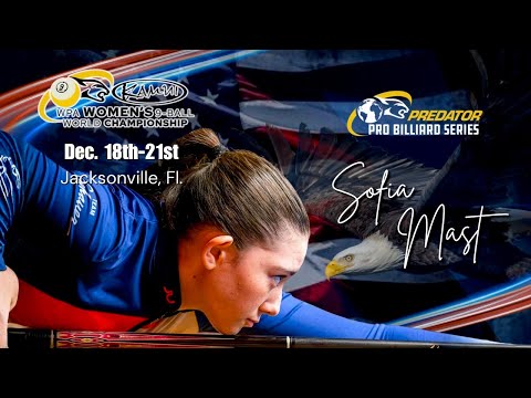 WPA 2025 Women’s 9-Ball World Championship- Sofia Mast vs. Allison Fisher