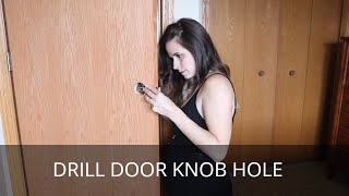 How to Drill a Door Knob Hole | Interior Door Replacement