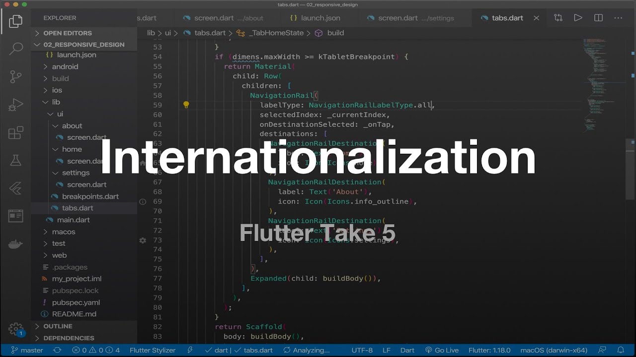 Take 5 - Internationalization - Flutter