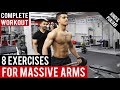 8 EXERCISES for MASSIVE ARMS - Full Routine! BBRT #78 (Hindi / Punjabi)