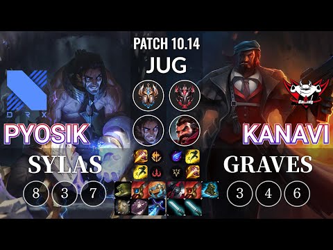 DRX Pyosik Sylas vs JDG Kanavi Graves Jungle - KR Patch 10.14