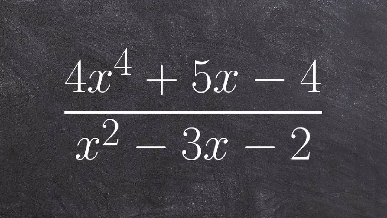 Dividing two polynomials using long division algorithm