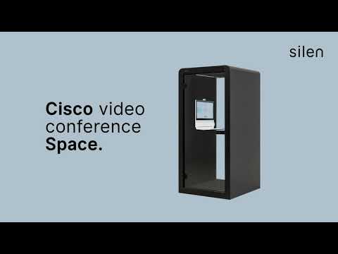 The Cisco Webex DX80 in Silen Space 1 video conference booth