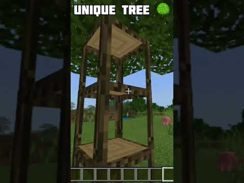 Mine Gamerz - Unique Tree 🌳 In Minecraft #shorts #shortsfeed #youtubeshorts