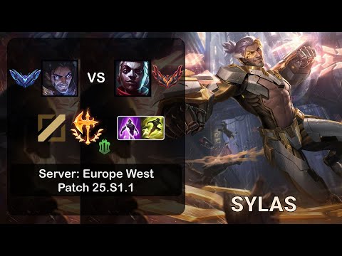 Sylas Mid vs Ekko - EUW Server - Patch 25.S1.1