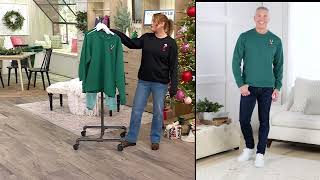 Studio Park X Alberti Popaj Women's and Men's Nostalgia Sweatshirt on QVC
