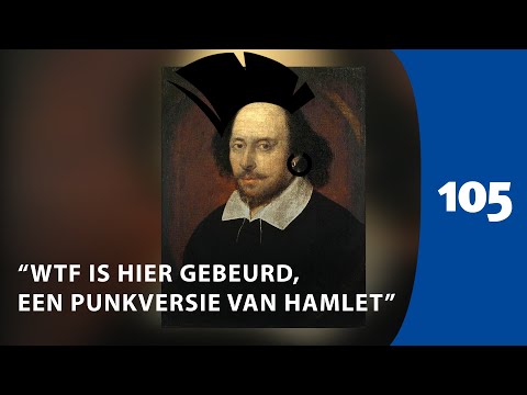 Hamlet met punkjas  en puntketting in nieuw toneelstuk Hamlet en Ophelia  | Haarlem105