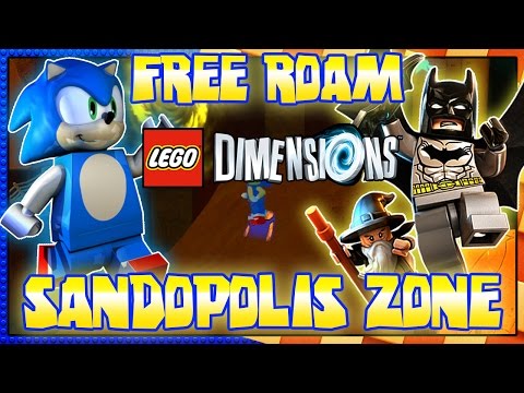ABM: Lego Dimensions Sonic Level Pack FREE ROAM & Sandopolis Zone