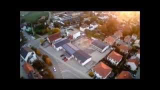 preview picture of video 'Luftaufnahme vom Markt Kösching, Tricopter FPV Flug RC'