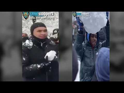 NYPD looking for 2 people after multiple officers hit with snowballs, injured