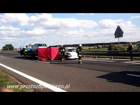 Wypadek śmiertelny kierowcy z lawety na autostradzie A4 (Opolskie )