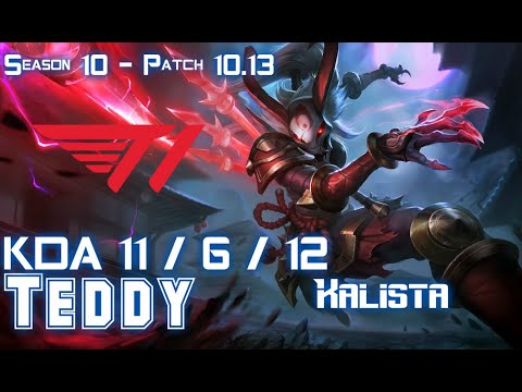 T1 Teddy KALISTA vs MISS FORTUNE ADC - Patch 10.13 KR Ranked
