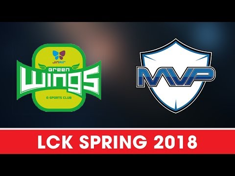 JAG vs MVP Highlights Game 1 [LCK Spring 2018] JinAir Green Wings vs MVP