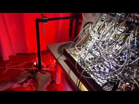 87 playing chords on modular synth with Knobula Poly Cinematic and T.Chordstrum