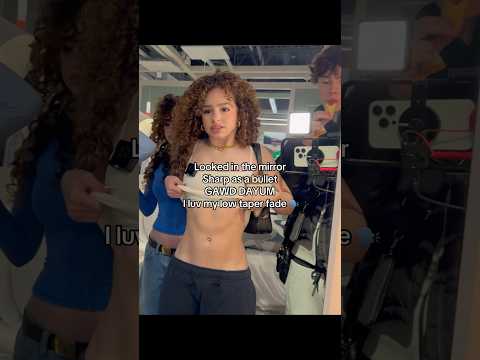 Eli’s low taper fade😭💞|kalogerashorts #edit #elianakalogeras #curlyhair #baddies