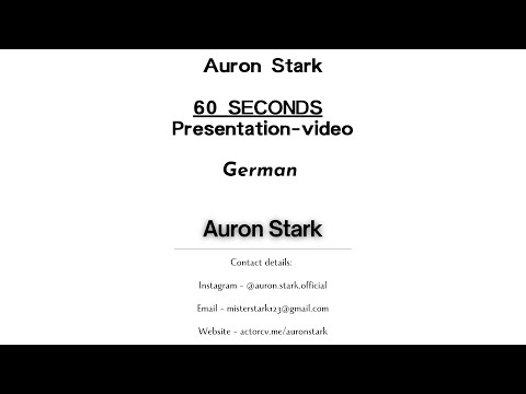 German presentation video 60 seconds
