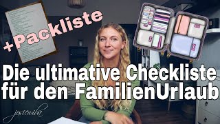 Tipps für den perfekten Familienurlaub l Koffer packen für Kinder l Packliste