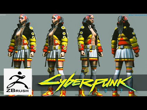 Zbrush - Details for cyberpunk characters.