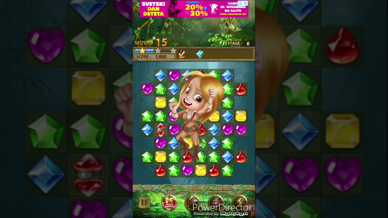 Jewels Jungle: Match 3 gameplay tutorial video thumbnail