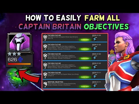 How To Easily Complete All Captain Britain Objectives | Top Tips | Marvel Contest of Champions