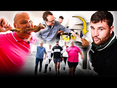 2KG Steaks 🥩 + 6 BAGS OF CHINESE 😂 Big John & Chef Elliot Grover Take On INSANE FEAST 😰