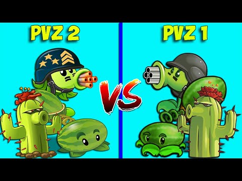 Random 3 Plants PvZ 1 vs PvZ 2 - Who Will Win - Team Plant Vs Team Plant