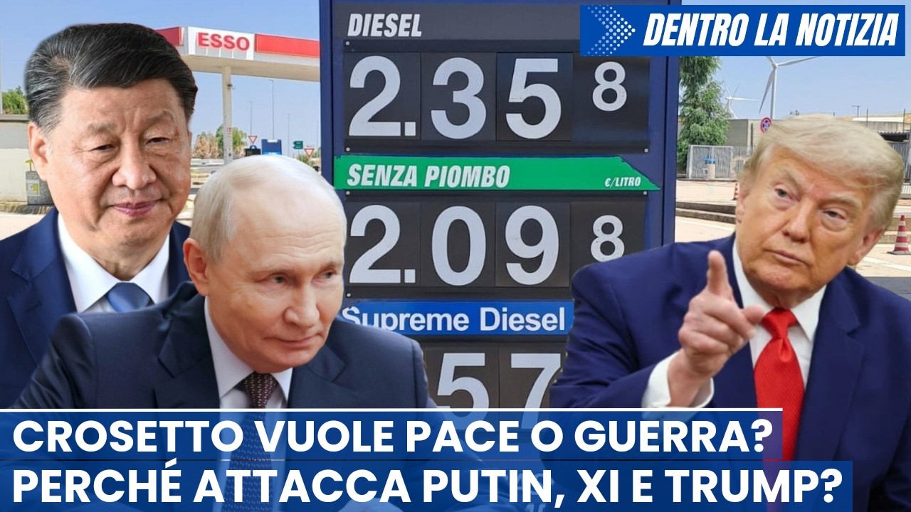 Crosetto vuole la pace o la guerra? Perché attacca Putin, Trump e Xi? Proteste autotrasportatori..