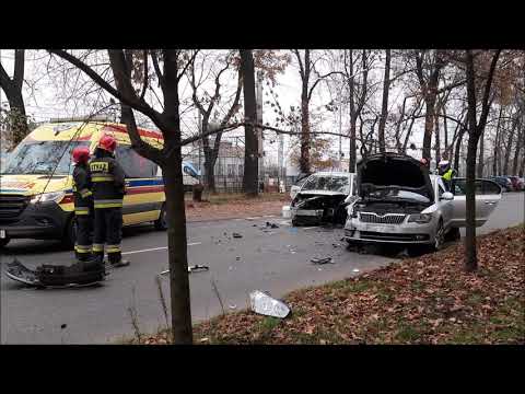 12 listopada 2020 - Wypadek na ul. 3 Maja w Zawierciu