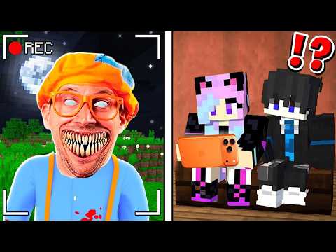 We Caught SCARY BLIPPI.EXE On a Hidden Camera in Minecraft...
