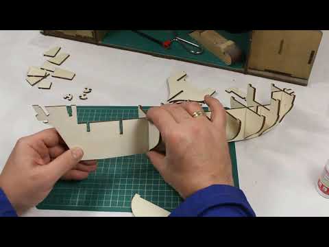 HULL-02- How to place the frames. HMS BEAGLE