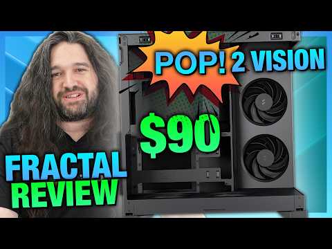 $90 Fractal Pop 2 Vision Case Review &amp; Benchmarks: Cable Management, Thermals, Build Quality