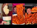 TIKTOK Mukbang Compilation Wingstop Buldak Dave S Hot Chicken Popeye S More
