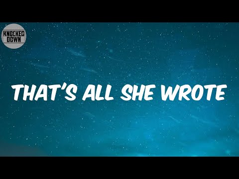That's All She Wrote (Lyrics) - T.I.