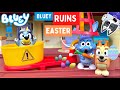Bluey RUINS Easter Pretend Play With Bluey Toys Disney Jr ABC Kids