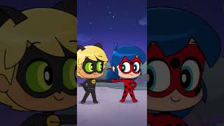 Ladybug and Cat Noir break the Eiffel Tower🗼 | Miraculous Chibi | Disney Channel Animation