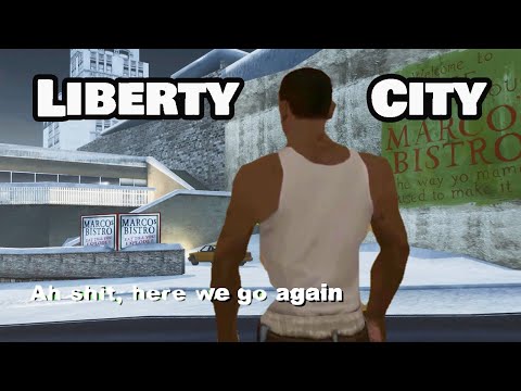 CJ goes back to Liberty City mission in San Andreas Definitive Edition