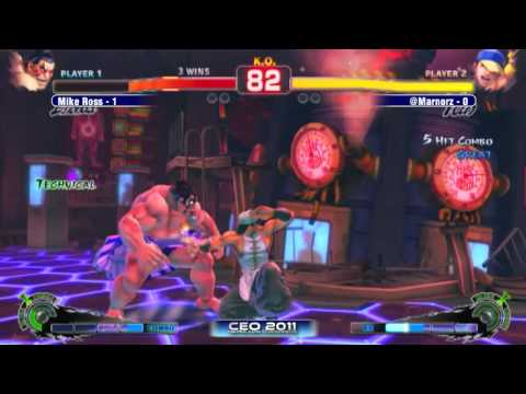 Mike Ross vs @Marnorz CEO 2011 SSF4 AE Singles